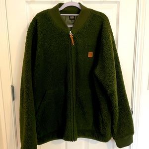 OBEY SHERPA BOMBER JACKET OLIVE GREEN XXL